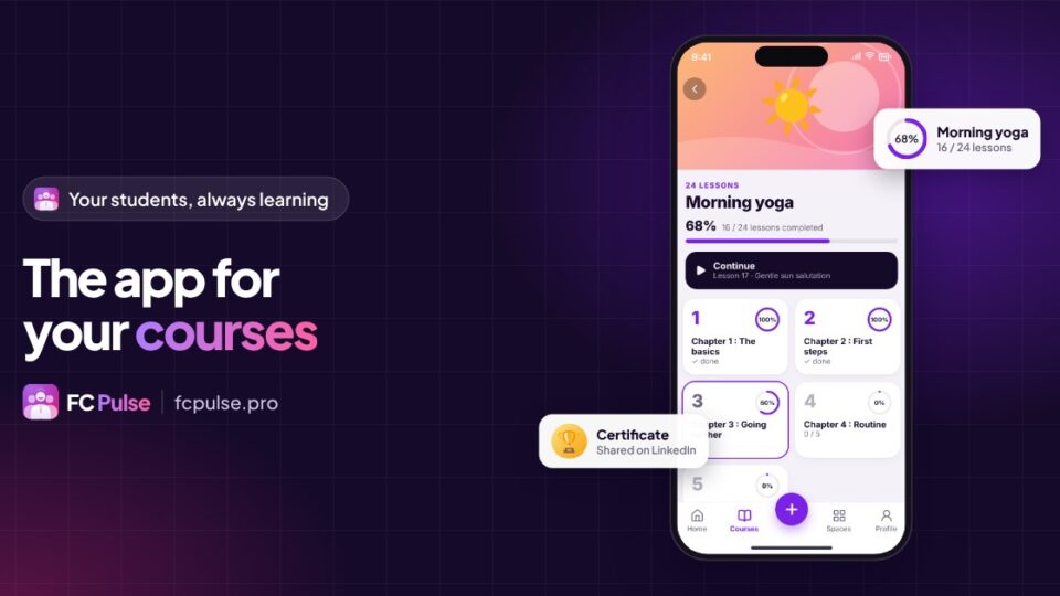 Create an app for your online courses
