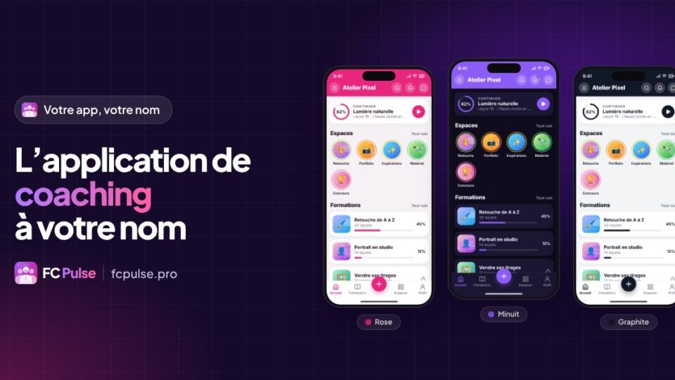 Votre application de coaching, à votre nom
