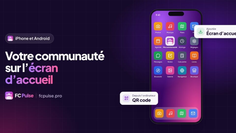 Installer votre communauté sur l’écran d’accueil, pas à pas