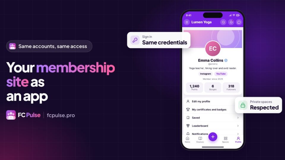 Turn your membership site into a mobile app